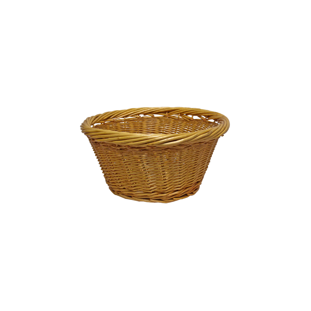 Round Natural wicker basket Fresh Produce Displays