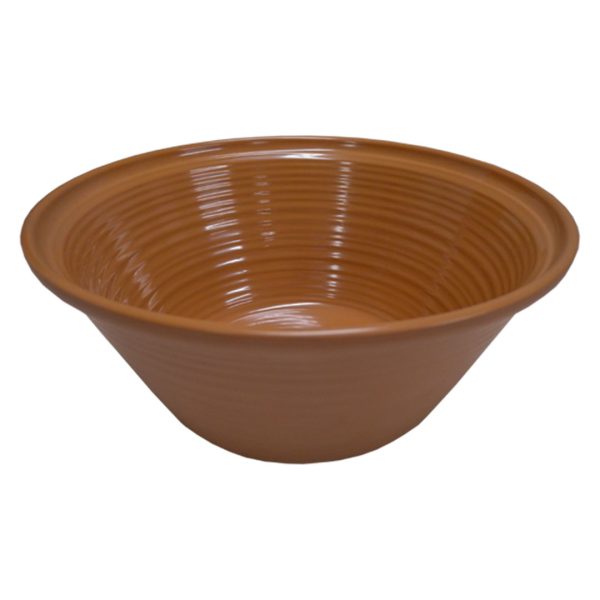 DT250-2.5-TC - round melamine deli bowl - 2.5 litre - terracotta