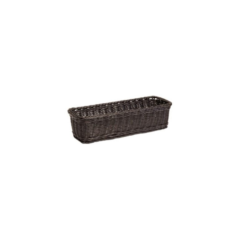 Rectangular Display Basket Narrow Polywicker Rectangular basket - Fresh Produce Displays