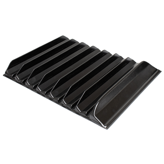 VMDS4050 ready made meal tray 400x500x50mm black iso
