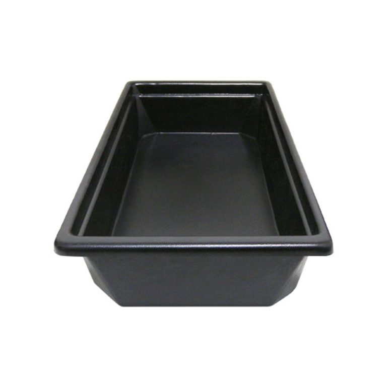 Round Rim 3/4 Sized Tub Black Fresh Produce Displays