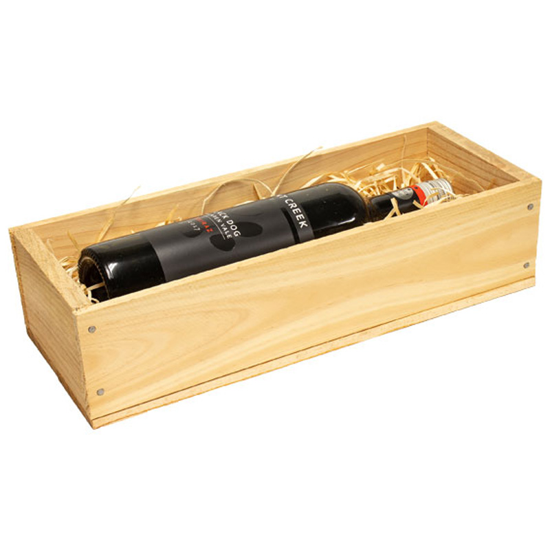 Rustic Pine Wine Bottle Crate