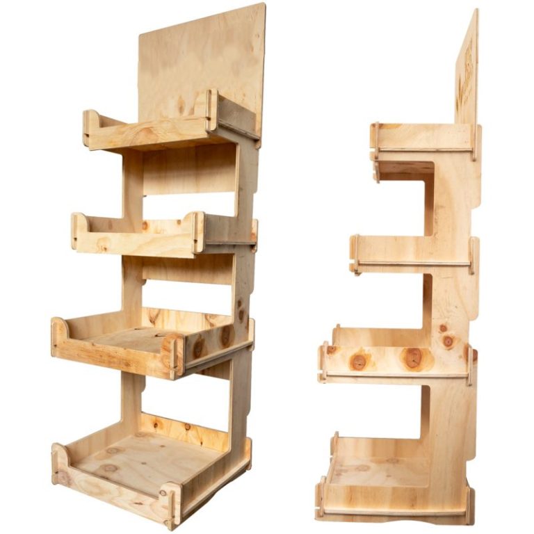 4Tier Rustic Wooden Display Fresh Produce Displays