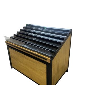 VDC-Option4 - bulk food display cabinet, with stepper trays